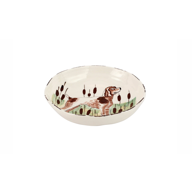 Vietri Wildlife Pasta Bowl - Spaniel