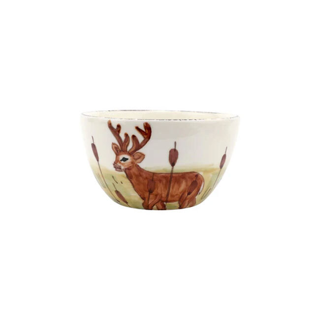 Vietri Wildlife Cereal Bowl | Deer