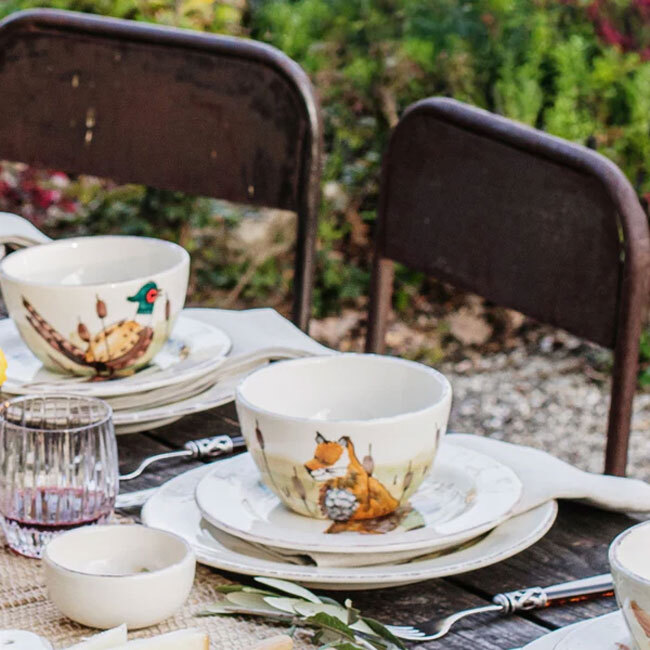 Vietri Wildlife Cereal Bowl | Fox