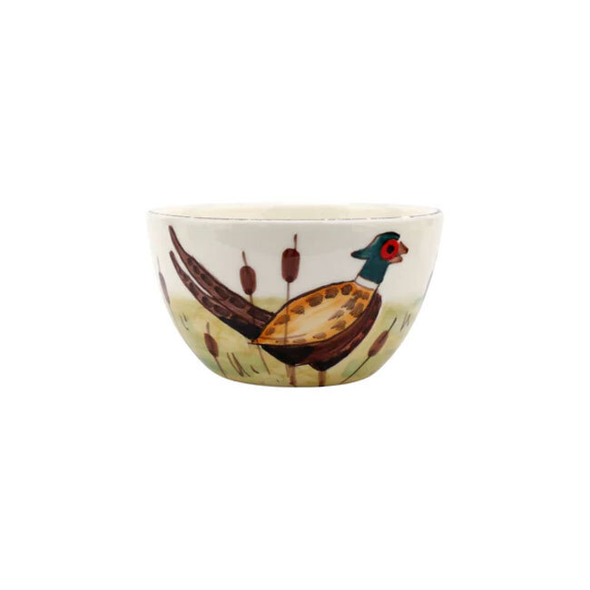Vietri Wildlife Cereal Bowl | Pheasant