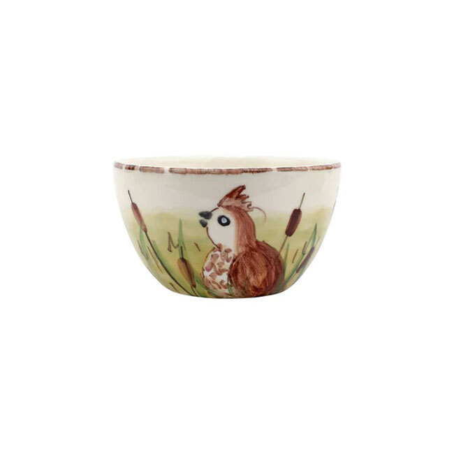 Vietri Wildlife Cereal Bowl | Quail