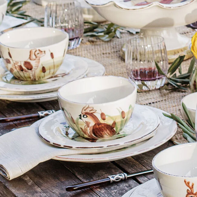 Vietri Wildlife Cereal Bowl | Quail
