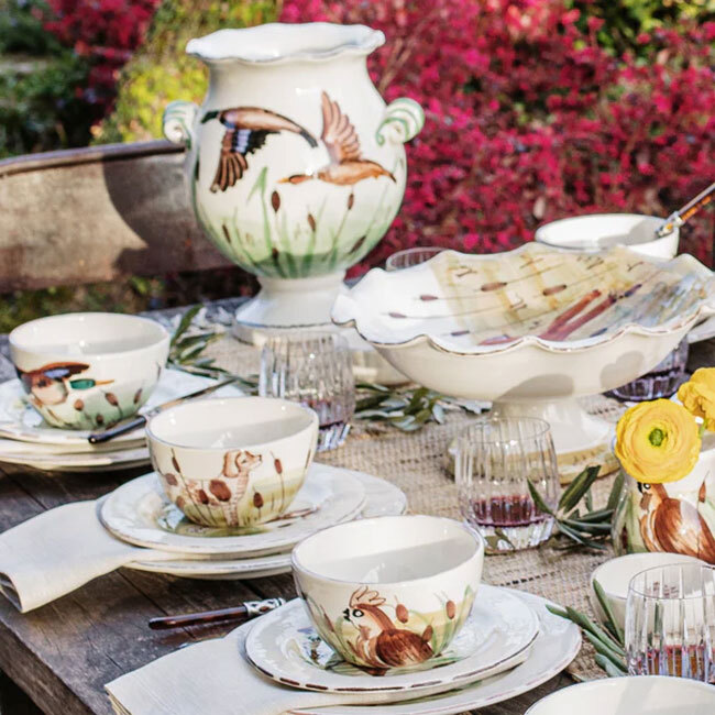 Vietri Wildlife Cereal Bowl | Quail