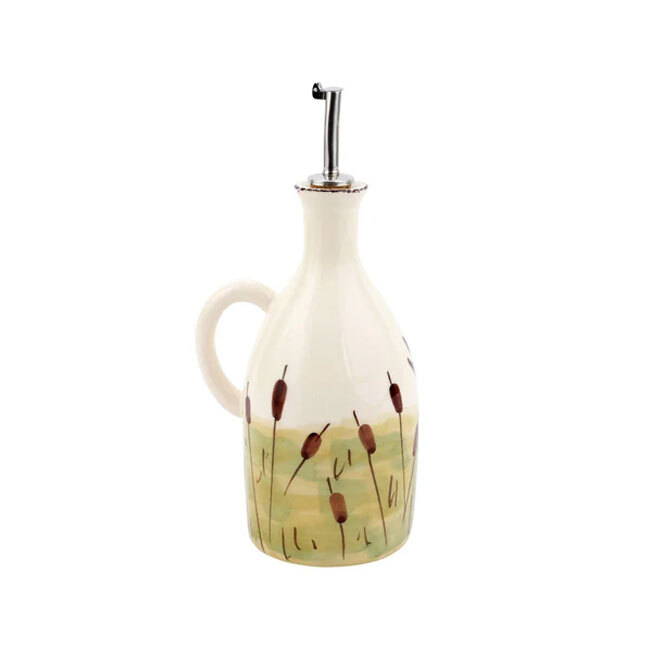 Vietri Wildlife Pheasant Handled Olive Oil Bottle 