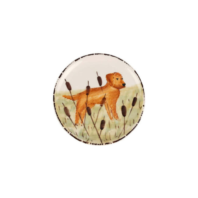 Product Vietri Wildlife Canapé Plate - Hunting Dog