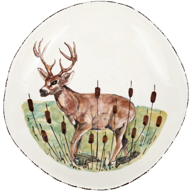 Product Vietri Wildlife Deer Large Bowl