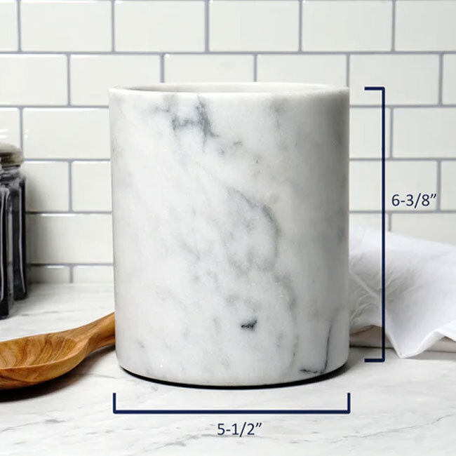 RSVP International Wine Cooler/Tool Holder | Marble - dimensions