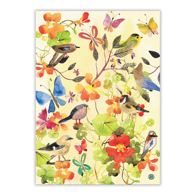 Michel Design Works Birds & Butterflies Kitchen Towel